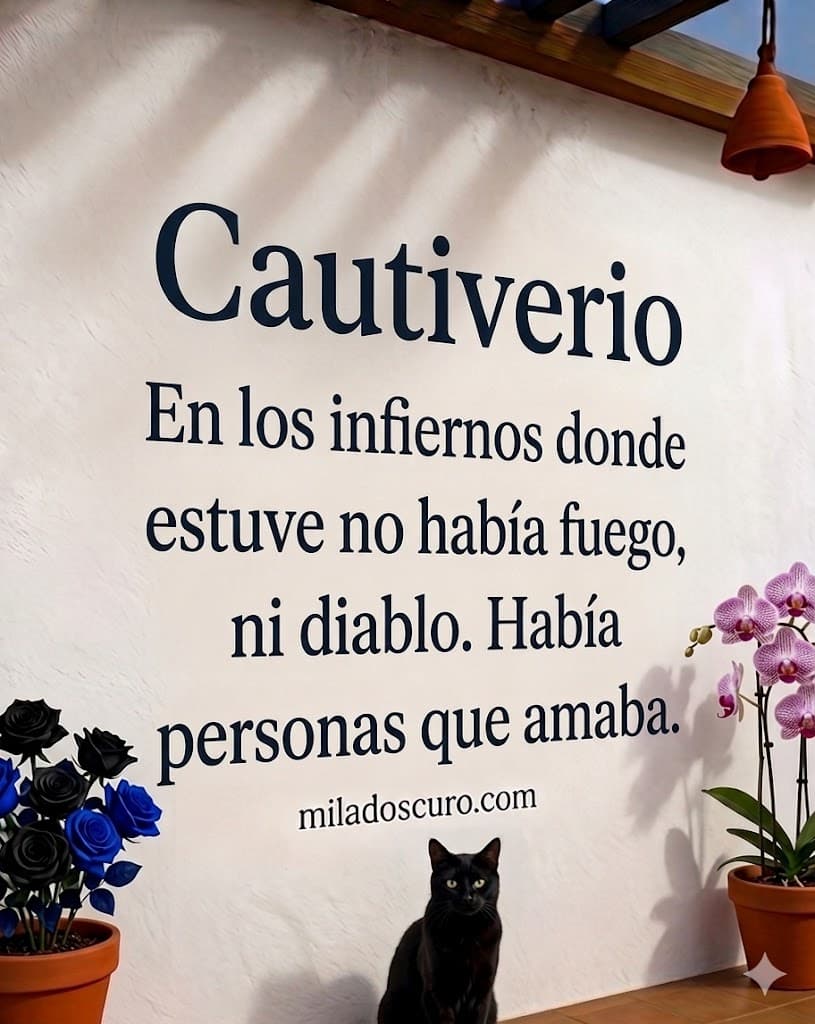 En los infiernos donde estuve no había fuego, ni diablo. Había personas que amaba.