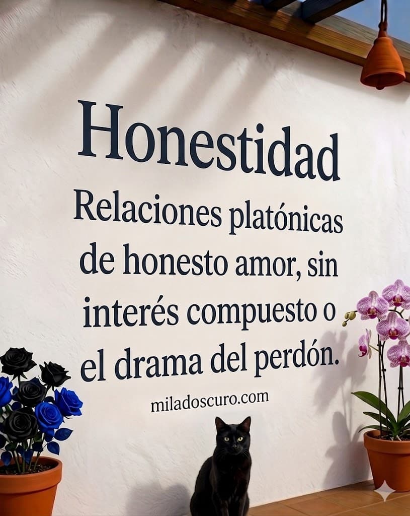 Relaciones platónicas de honesto amor, sin interés compuesto o el drama del perdón.